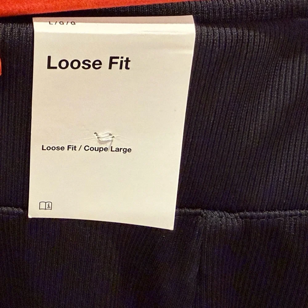 Nike Black High-Waist Performance Wide Leg Pants with Swoosh Patch